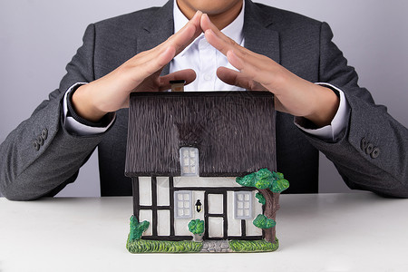 房产管理素材房屋贷款中介背景