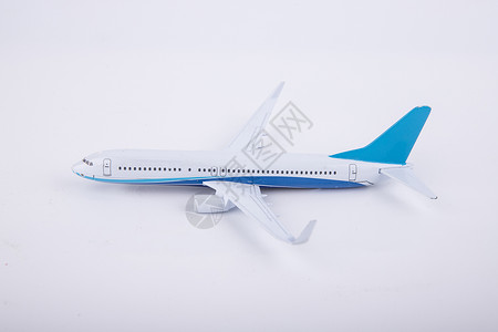 飞机模型背景素材蓝白高清图片