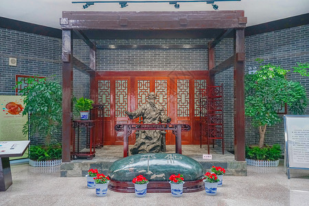 湘潭旅游文化齐白石纪念馆背景
