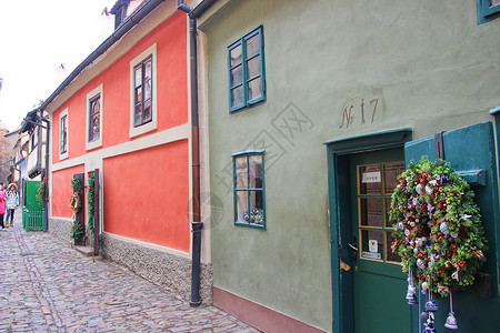 布拉格黄金巷背景图片