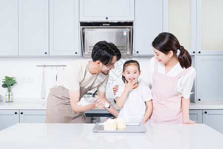 家庭烘焙烘焙 孩子高清图片