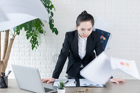 压力释放职场商务女性压力背景