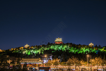北京景山公园万春亭灯会图片