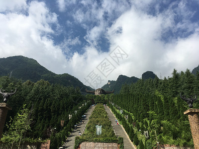 召唤神龙湖北神龙架背景