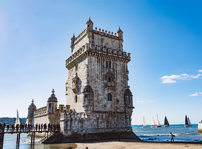葡萄牙里斯本贝伦塔高清图片