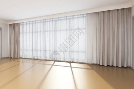 大平原客厅大窗帘设计图片
