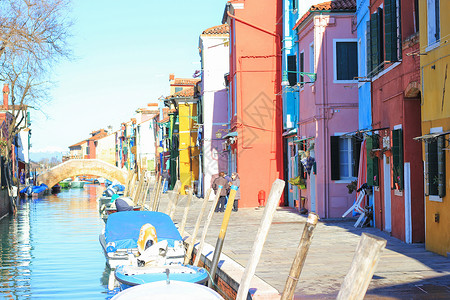 威尼斯彩色岛-布拉诺岛背景