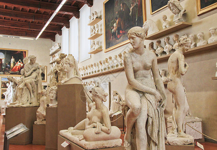 雕塑展品佛罗伦萨学院美术馆背景