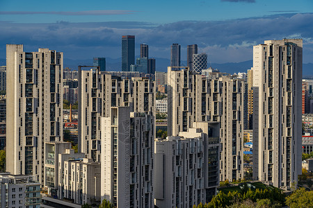 北京望京建筑背景图片