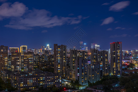 北京夜景城市背景图片