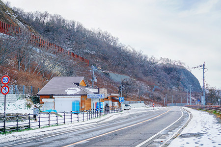 北海道冬天建筑图片