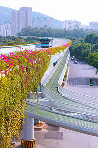 快速公交道路厦门快速公交BRT背景