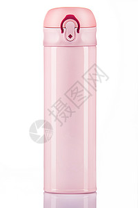水瓶设计素材粉色保温杯正面背景