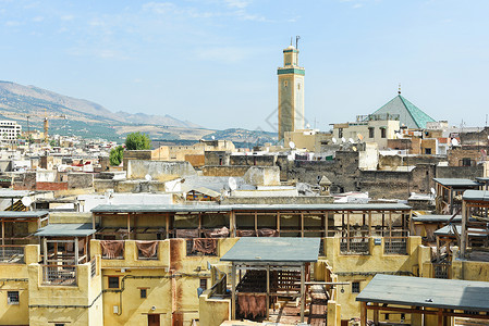 摩洛哥菲斯古城背景