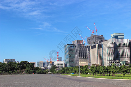 东京大厦日本东京道路背景