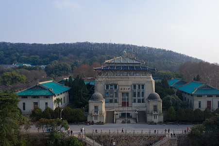 国家行政机关武汉大学地标行政楼背景