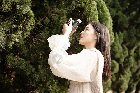 日系小清新美女背景图片