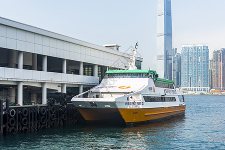 香港中环码头背景背景图片