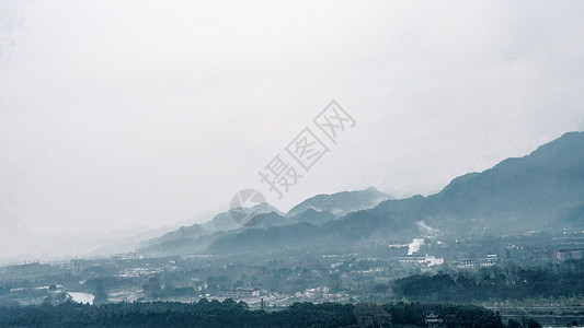 古代水利工程都江堰风光背景