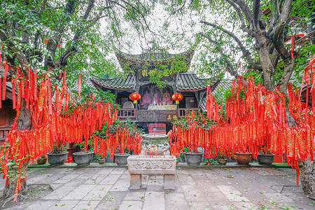 青城山道观背景图片