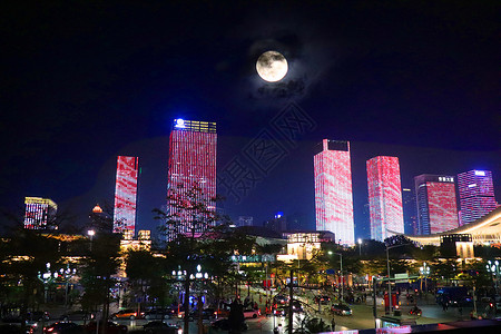 深圳灯光秀夜景图片