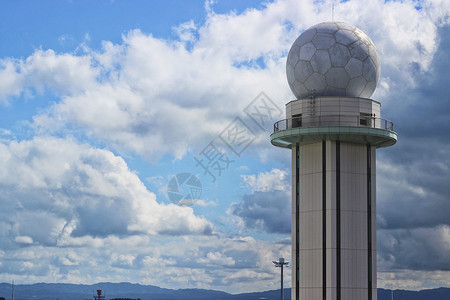 日本远行日本鹿儿岛机场塔台背景