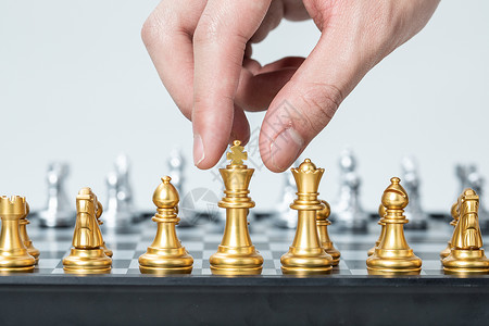 竞争战略国际象棋背景