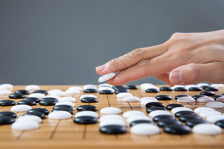 下棋对弈围棋下棋背景