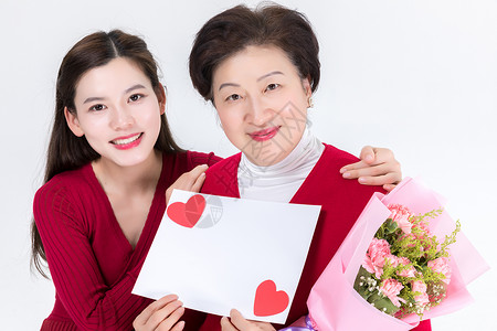 女儿送给妈妈的礼物背景