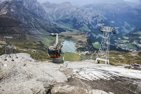 瑞士铁力士峰缆车背景