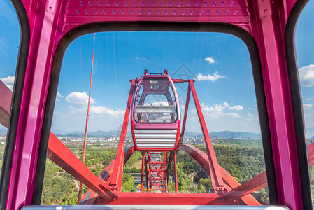 摩天轮观光圣安吉洛桥高清图片