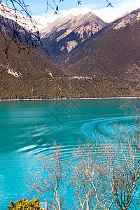西藏林芝巴松措湖风景高清图片