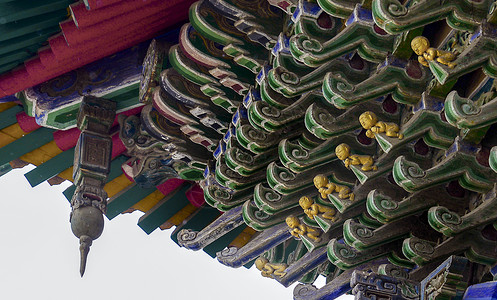 令拱中国古建筑斗拱背景