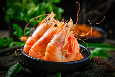 蒸虾营养水菠菜高清图片