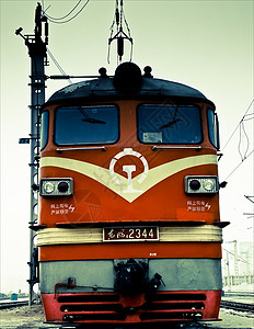 老式火车头背景图片