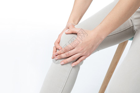女性膝盖疼手关节痛高清图片