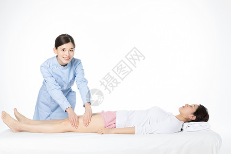 女性腿部按摩图片