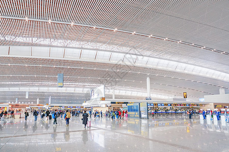 重庆江北机场候机大厅图片