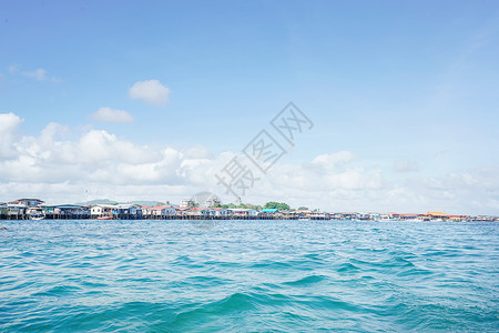 马来西亚仙本那海边背景图片