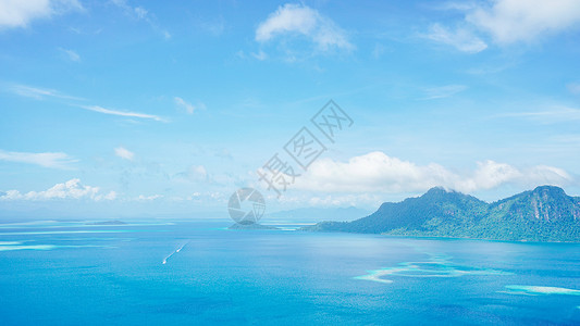 公家马来西亚仙本那珍珠岛背景