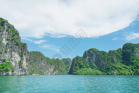 越南下龙湾喀斯特地貌高清图片