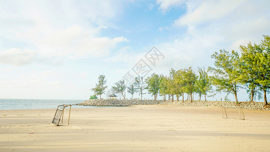 文莱帝国酒店海滩背景图片