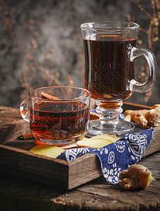 红枣姜养生姜茶背景
