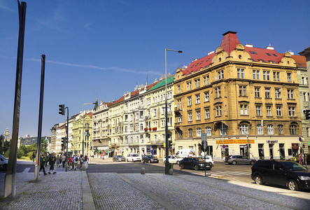 布拉格街头建筑图片