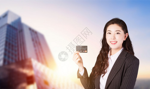 商务女性信用卡商务女性设计图片
