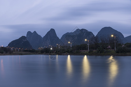 广西桂林都督山背景