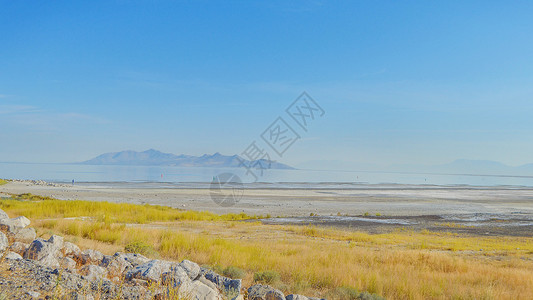 盐湖城大盐湖美国西部盐湖城风光背景