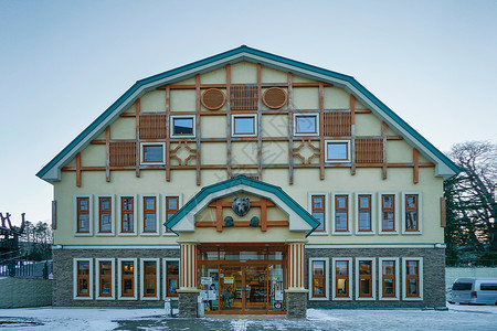 礼品店墙贴日本北海道阿寒湖精品店背景