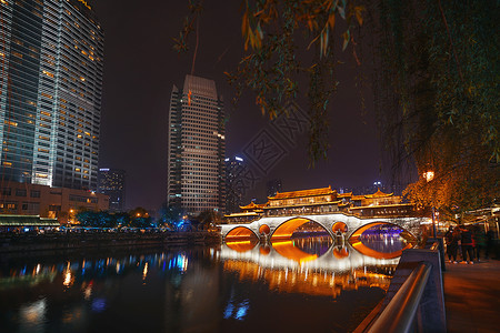 成都九眼桥夜景图片