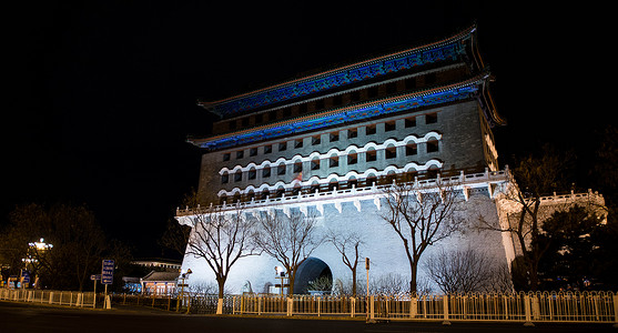 北京前门箭楼背景图片
